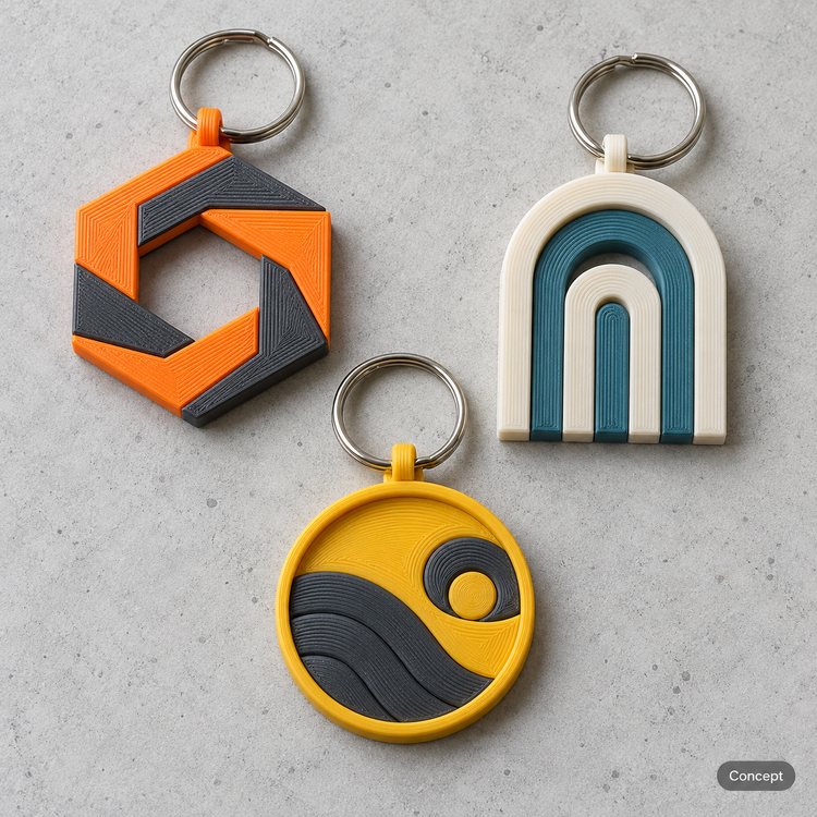 Concept: keychains 3 pack