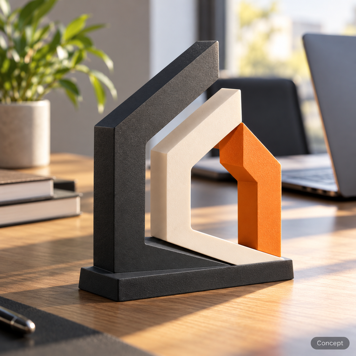 Concept: logo desk sign