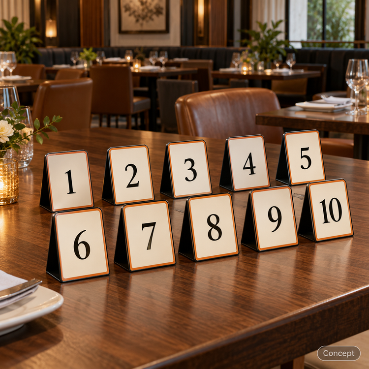 Concept: table numbers